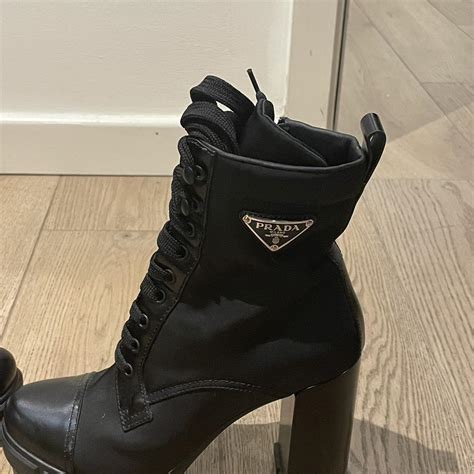 prada heels clear|prada heeled boots.